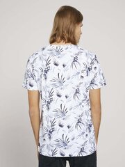 Мужская футболка Tom Tailor 1025130*26713, белый/синий цена и информация | Мужские футболки | kaup24.ee