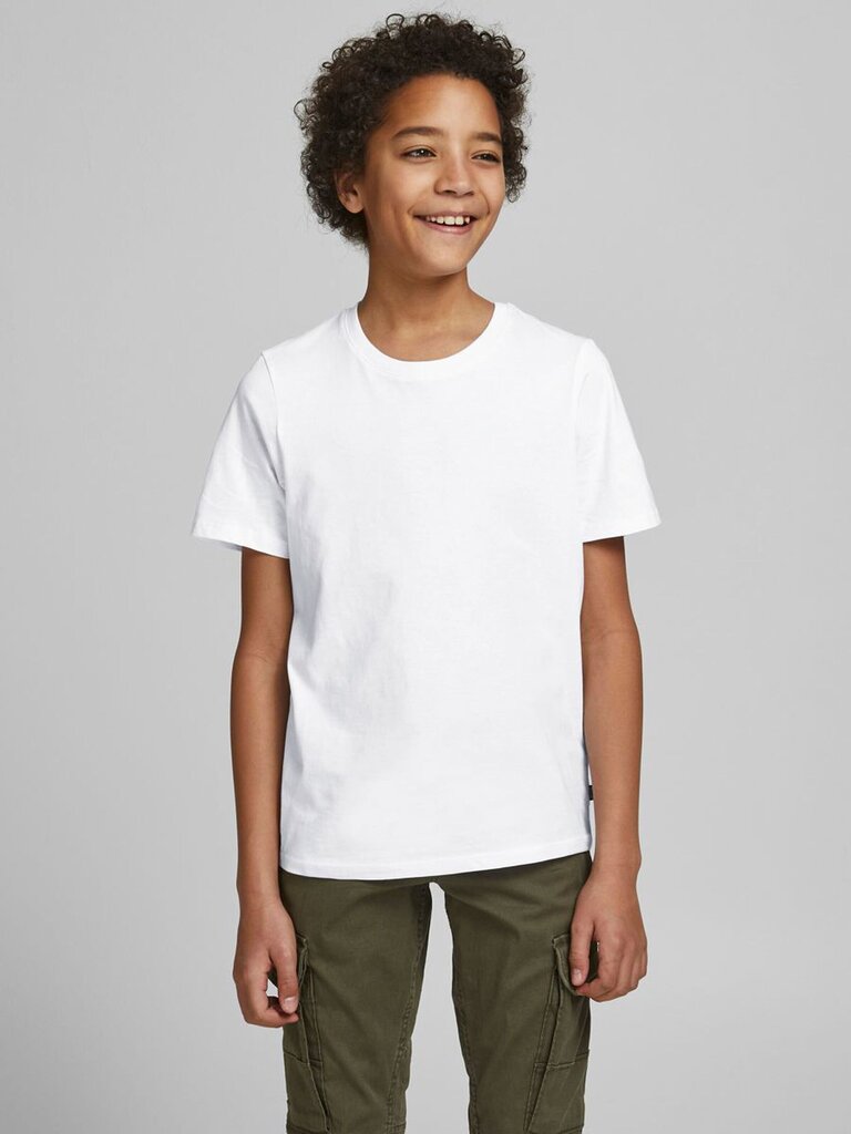 Jack&Jones laste T-särk 12158433*02, valge hind ja info | Poiste särgid | kaup24.ee