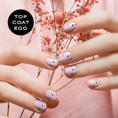 Верхний слой гель-лака для ногтей "Sincero Salon“, Top Coat no wipe, Dots, 6 мл цена и информация | Лаки для ногтей, укрепители для ногтей | kaup24.ee