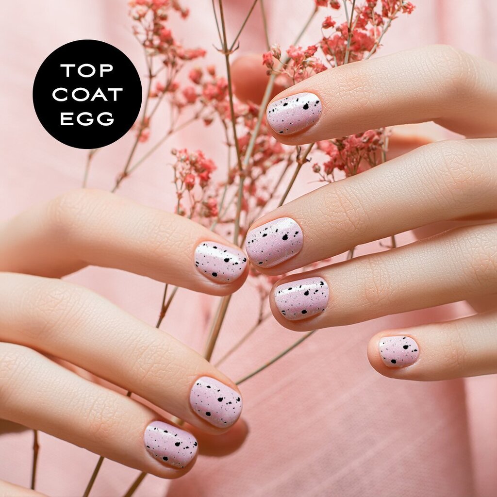 Geellaki pealislakk "Sincero Salon", Top Coat No wipe, Dots, 6 ml hind ja info | Küünelakid, küünetugevdajad | kaup24.ee