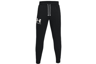 Meeste spordipüksid Under Armour Rival Terry Joggers 1361642-001, must hind ja info | Meeste spordiriided | kaup24.ee