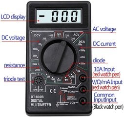 Digitaalne multimeetri tester Lcd-signaaliga цена и информация | Механические инструменты | kaup24.ee