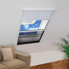 vidaXL plisseeritud putukavõrk aknale, alumiinium, 80 x 100 cm, rulooga hind ja info | Sääsevõrgud, putukavõrgud | kaup24.ee