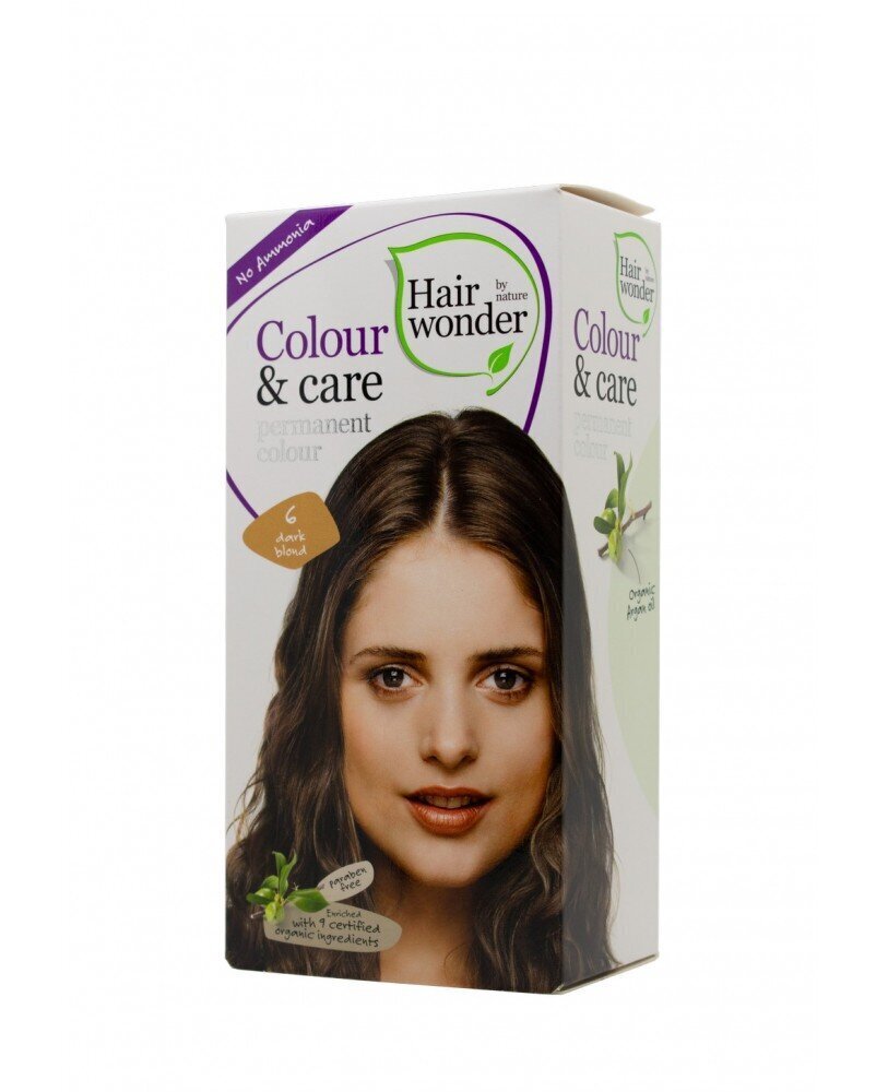 Hairwonder Color & Care kauapüsiv ammoniaagivaba juuksevärv tumeblond 6 hind ja info | Juuksevärvid | kaup24.ee