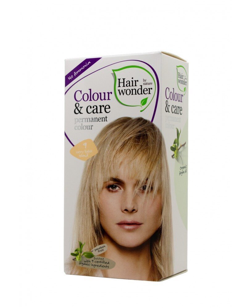 Hairwonder Color & Care pikaajaline juuksevärv ilma ammoniaagita väga heleblond 9 цена и информация | Juuksevärvid | kaup24.ee