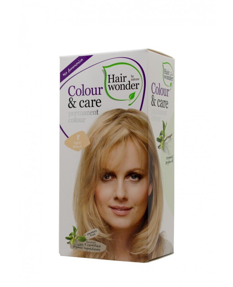 Hairwonder Color & Care pikaajaline juuksevärv ilma ammoniaagita heleblond 8 цена и информация | Juuksevärvid | kaup24.ee