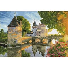 River Castle teemant mosaiik, 35 x 52 hind ja info | Teemantmaalid, teemanttikandid | kaup24.ee