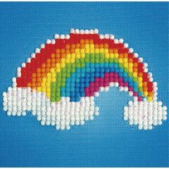 Ever Living Rainbow teemant mosaiik, 10 x 10 hind ja info | Teemantmaalid, teemanttikandid | kaup24.ee