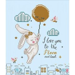 Алмазная мозаика Love You To The Moon and Back, 32x32 цена и информация | Алмазная мозаика | kaup24.ee