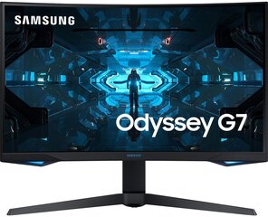 27" nõgus QHD QLED monitor Samsung Odyssey G7 LC27G75TQSRXEN цена и информация | Мониторы | kaup24.ee
