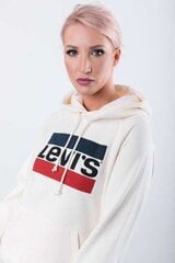 Pusa naistele Levi`s Graphic Sport Hoodie 0001, valge hind ja info | Naiste pusad | kaup24.ee