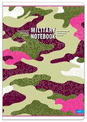Ruuduline vihik Military A4, 52 lehekülge hind ja info | Vihikud, märkmikud ja paberikaubad | kaup24.ee