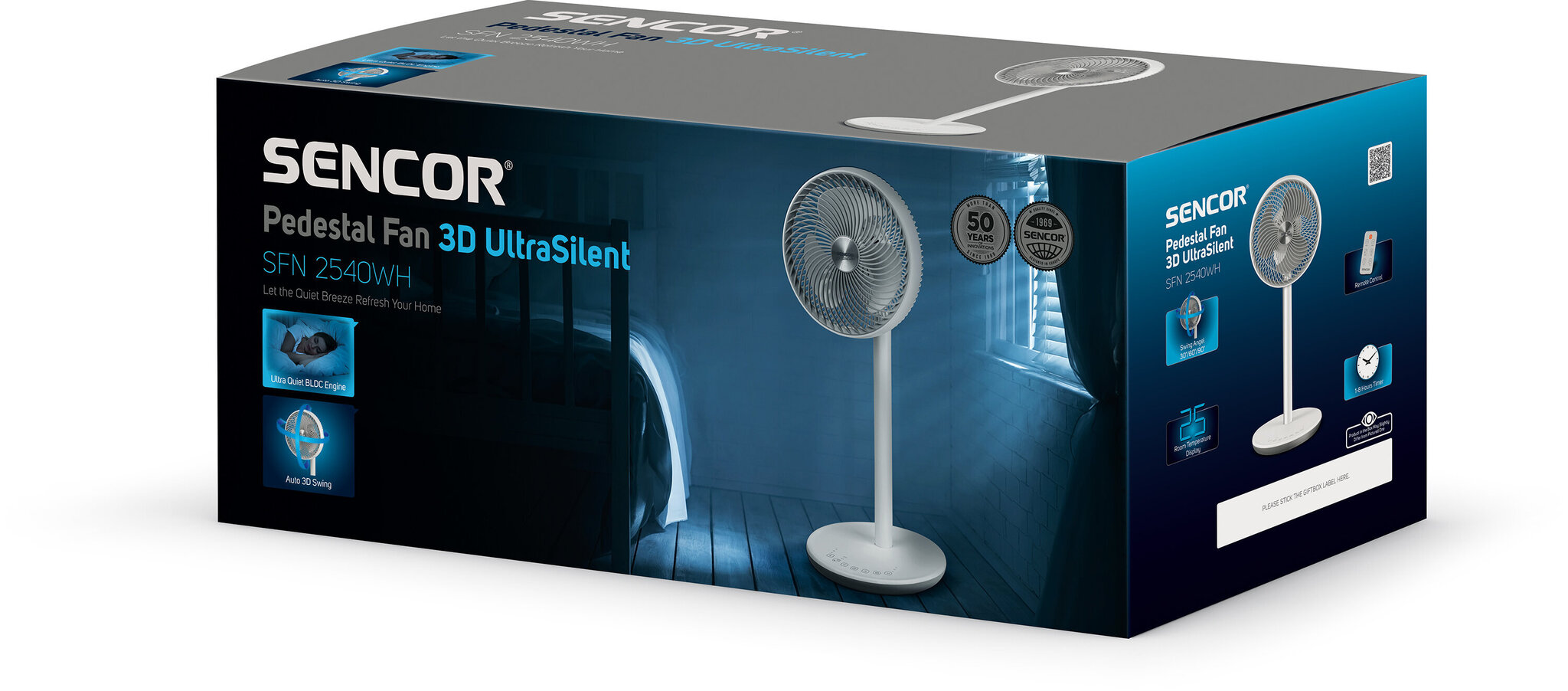 Ventilaator Sencor SFN 2540WH 3D Ultrasilent hind ja info | Ventilaatorid | kaup24.ee