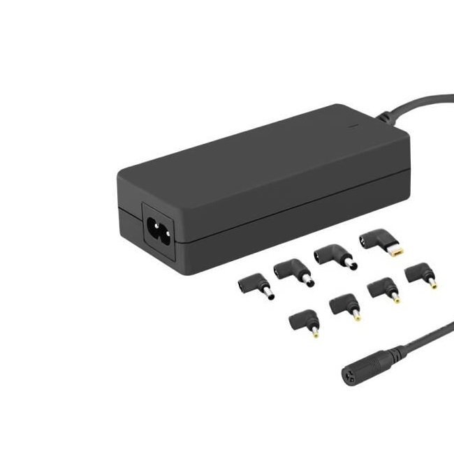 Qoltec 50011 Universal 65W (Max 3.5A) AC Automatic Notebook Charger with 8 Plugs hind ja info | Sülearvutite laadijad | kaup24.ee