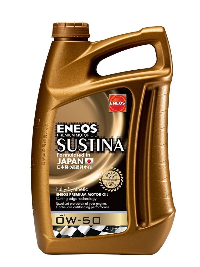 Mootoriõli Eneos Sustina Oil 0W50 4L, API SN цена и информация | Mootoriõlid | kaup24.ee