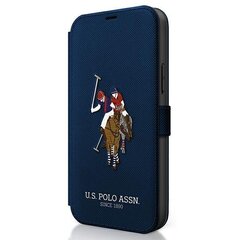 US Polo USFLBKP12LPUGFLNV iPhone 12 Pro Max 6.7 &quot;navy blue / navy book Polo Embroidery Collection цена и информация | Чехлы для телефонов | kaup24.ee