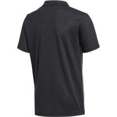 Poiste polosärk Adidas Core 18 Polo Junior CE9038, must hind ja info | Poiste särgid | kaup24.ee