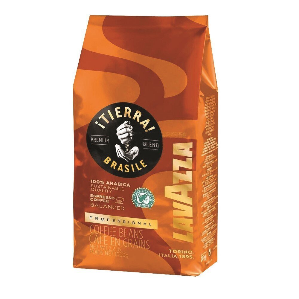 Kohvioad Lavazza Tierra Origins Brazil 100% Arabica, 1 kg hind ja info | Kohv, kakao | kaup24.ee