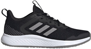 Naiste jalatsid Adidas Fluidstreet, must hind ja info | Naiste spordi- ja vabaajajalatsid | kaup24.ee