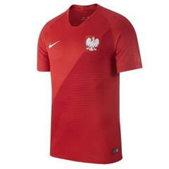 Спортивная футболка Nike Poland Breathe Stadium Away Jr 894014 611 цена и информация | Рубашки для мальчиков | kaup24.ee