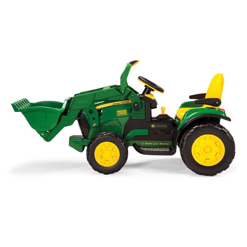 Laste elektriline ekskavaator/traktor Peg Perego John Deere Ground Loader 12V, roheline цена и информация | Laste elektriautod | kaup24.ee