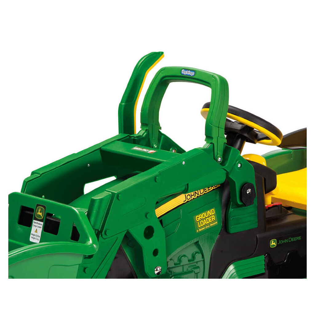 Laste elektriline ekskavaator/traktor Peg Perego John Deere Ground Loader 12V, roheline цена и информация | Laste elektriautod | kaup24.ee