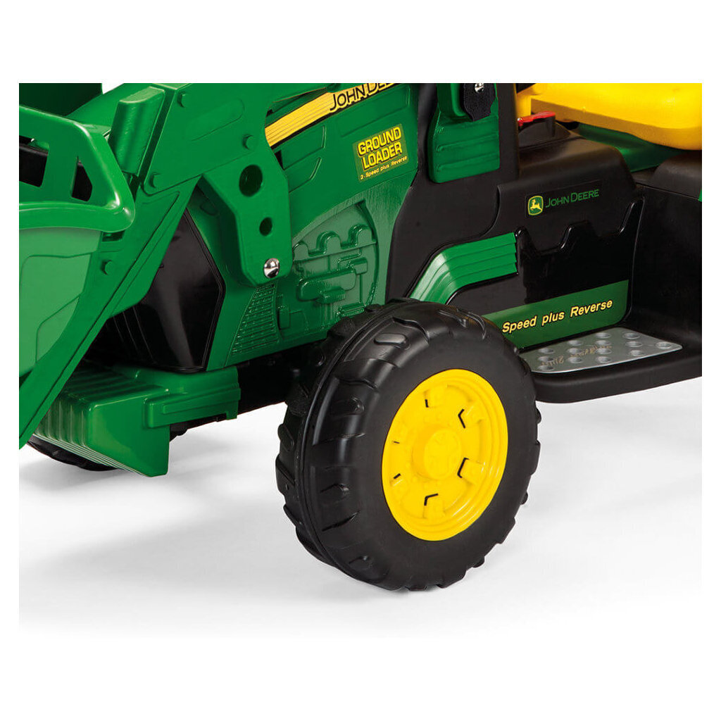 Laste elektriline ekskavaator/traktor Peg Perego John Deere Ground Loader 12V, roheline hind ja info | Laste elektriautod | kaup24.ee
