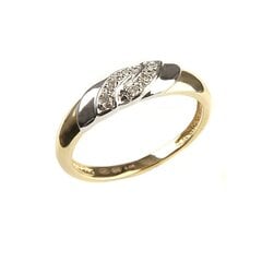 DIA teemantidega kuldsõrmus 16 mm hind ja info | Sõrmused | kaup24.ee