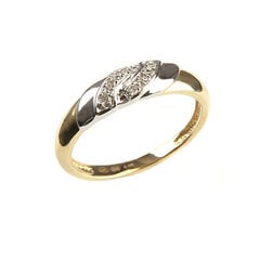 DIA teemantidega kuldsõrmus 17 mm hind ja info | Sõrmused | kaup24.ee