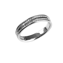 DIA teemantidega kuldsõrmus 15 mm hind ja info | Sõrmused | kaup24.ee