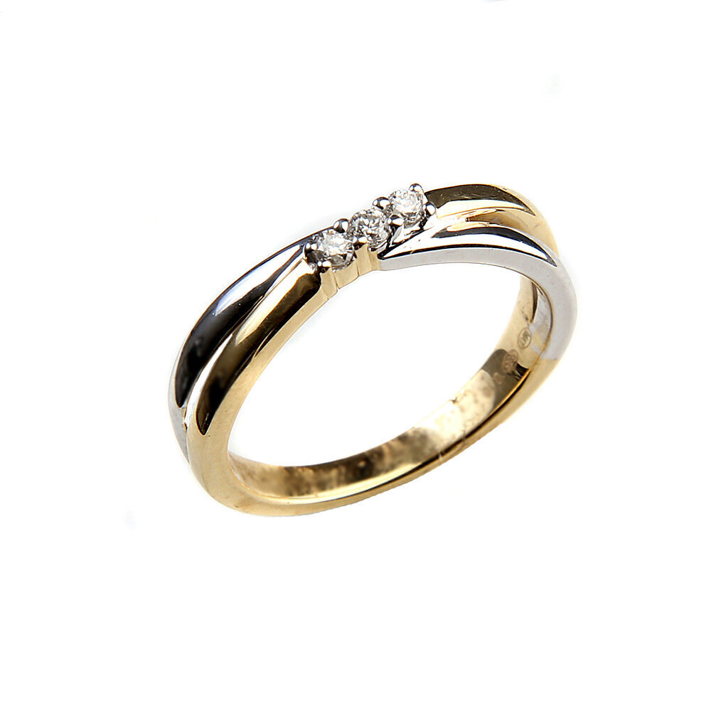 DIA teemantidega sõrmus 16 mm цена и информация | Sõrmused | kaup24.ee