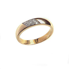 DIA teemantidega kuldsõrmus 16 mm hind ja info | Sõrmused | kaup24.ee