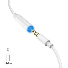 Адаптер Dudao Converter L16i Lightning, 3,5 мм, белый цена и информация | Кабели для телефонов | kaup24.ee