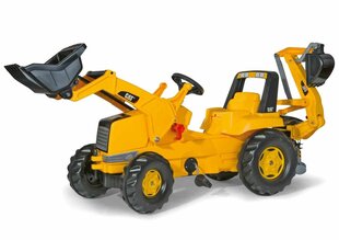 Kahe kopaga lastetraktor Rolly Toys rollyJunior CAT цена и информация | Игрушки для мальчиков | kaup24.ee