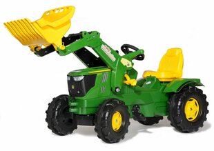 Traktor pedaalide ja kopaga Rolly Toys rollyFarmtrac John Deere 6210R hind ja info | Poiste mänguasjad | kaup24.ee