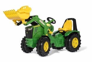 Трактор педальный с ковшом Rolly Toys rollyX-Trac Premium John Deere 8400R цена и информация | Развивающий мелкую моторику - кинетический песок KeyCraft NV215 (80 г) детям от 3+ лет, бежевый | kaup24.ee