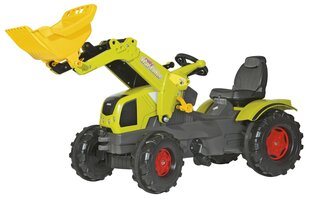 Laste traktor pedaalide ja kopaga Rolly Toys rollyFarmtrac CLAAS Axos 340 hind ja info | Poiste mänguasjad | kaup24.ee