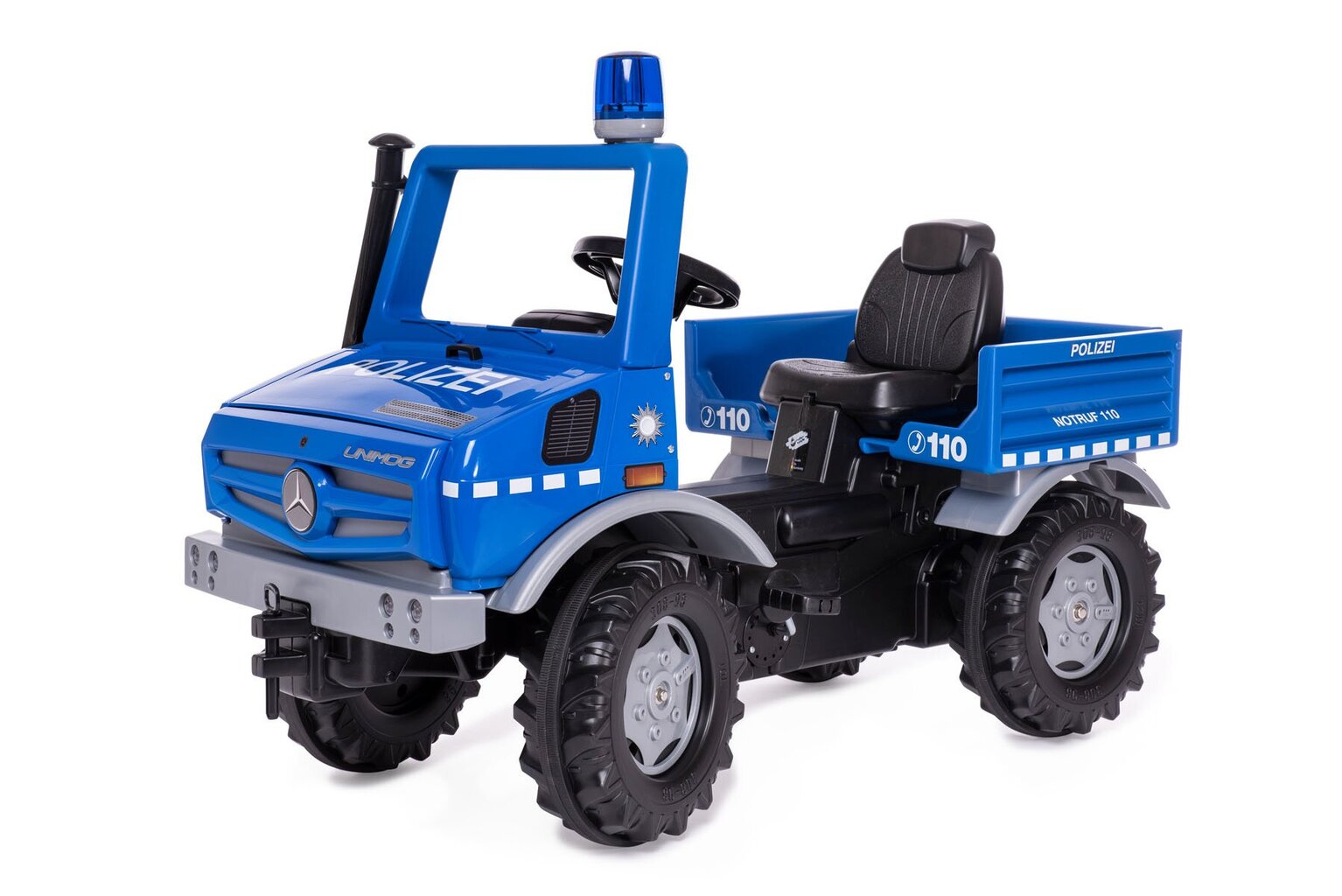 Pedaalidega lasteauto Rolly Toys rollyUnimog Polizei hind ja info | Imikute mänguasjad | kaup24.ee