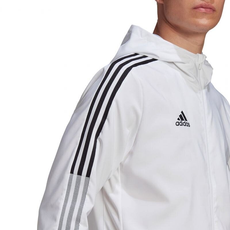 Meeste dressipluus Adidas Tiro 21 Windbreaker, M GP4966, valge hind ja info | Meeste spordiriided | kaup24.ee