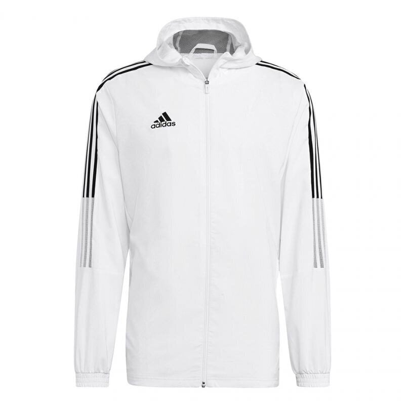 Meeste dressipluus Adidas Tiro 21 Windbreaker, M GP4966, valge цена и информация | Meeste spordiriided | kaup24.ee