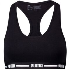 Спортивный бюстгальтер женский Puma Racer Back Top 1P Hang Sports Bra W 907862 04, черный цена и информация | Спортивная одежда женская | kaup24.ee