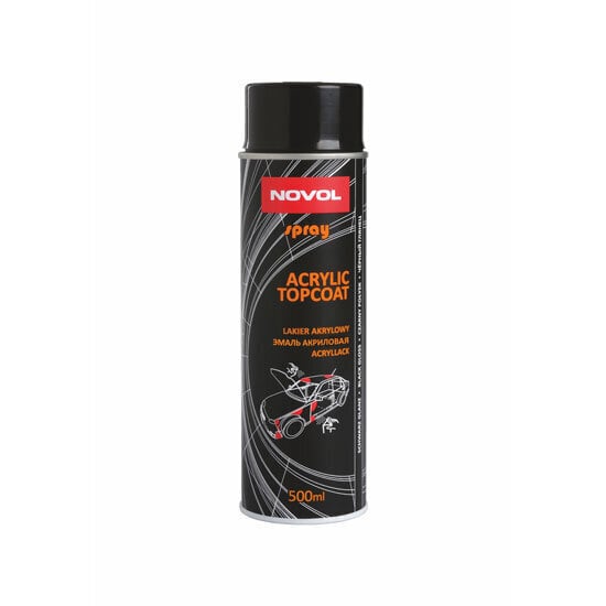 Must läikiv värv BLACK GLOSS aerosool 500ml hind ja info | Auto värvikorrektorid | kaup24.ee