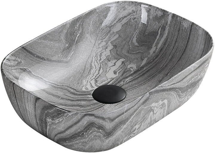Valamu Mexen Rita, Hall marmor 2 hind ja info | Kraanikausid, valamud | kaup24.ee
