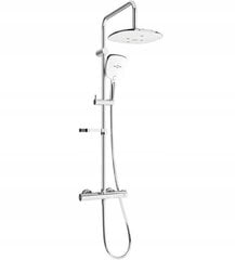 Dušisüsteem termostaadiga Mexen KX17, Chrome/White hind ja info | Komplektid ja dušipaneelid | kaup24.ee