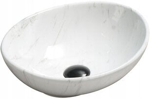 Valamu Mexen Elza, Valge marmor 2 hind ja info | Kraanikausid, valamud | kaup24.ee