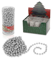 Гирлянда для рождественской елки, серебряный цена и информация | Ёлочные игрушки | kaup24.ee