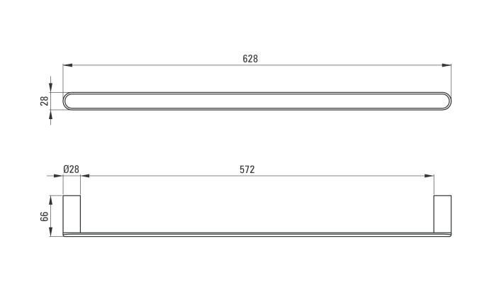 Deante rätikuhoidja Round ADR N621, Nero цена и информация | Vannitoa sisustuselemendid ja aksessuaarid | kaup24.ee