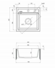 Deante graniidist köögivalamu Deante Zorba ZQZ G103, Metallic graphite цена и информация | Раковины на кухню | kaup24.ee