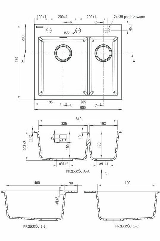 Deante graniidist köögivalamu Deante Eridan ZQE G503, Metallic graphite цена и информация | Köögivalamud | kaup24.ee