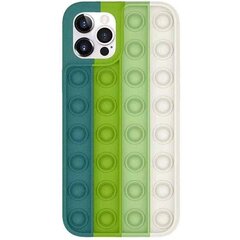 Fusion Pop it silikoonist ümbris Apple iPhone 12 / 12 Pro roheline - valge hind ja info | Telefoni kaaned, ümbrised | kaup24.ee